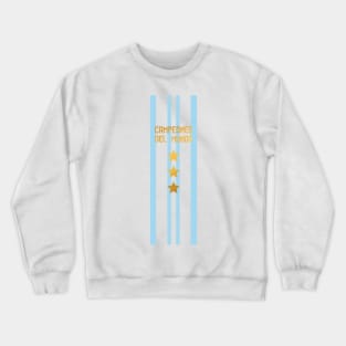 Argentina Jersey 3 Stars World Champions Crewneck Sweatshirt